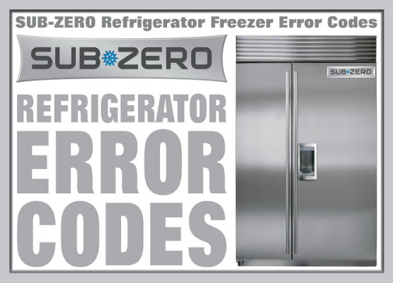 here are many different model numbers of Sub-Zero refrigerators with digital displays so if you see an error code write down what is flashing or displaying. Don’t pull the power from the fridge if it shows an error code. If you pull the power plug it will erase the fault code.
