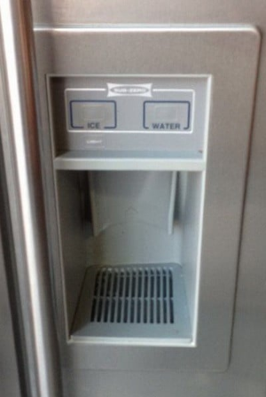 SubZero fridge front display dispenser